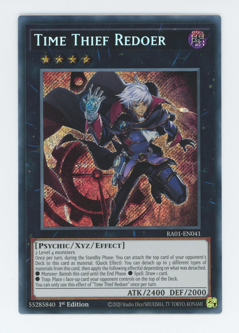 RA01-EN041 - Time Thief Redoer - Secret Rare - Effect Xyz Monster - Rarity Collection