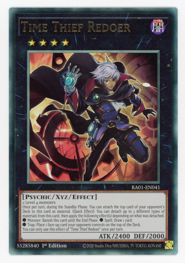 RA01-EN041 - Time Thief Redoer - Ultimate Rare - Effect Xyz Monster - Rarity Collection