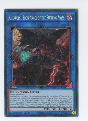 RA01-EN042 - Cherubini, Ebon Angel of the Burning Abyss - Secret Rare - 25th Anniversary Rarity Collection