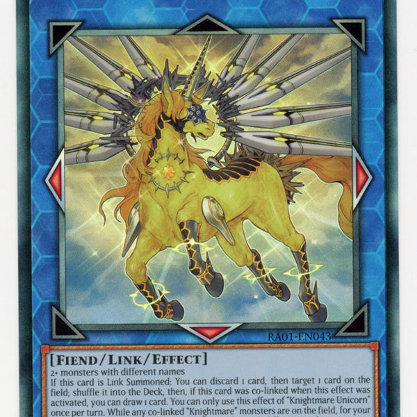 RA01-EN043 - Knightmare Unicorn (PUR) - Ultimate Rare
