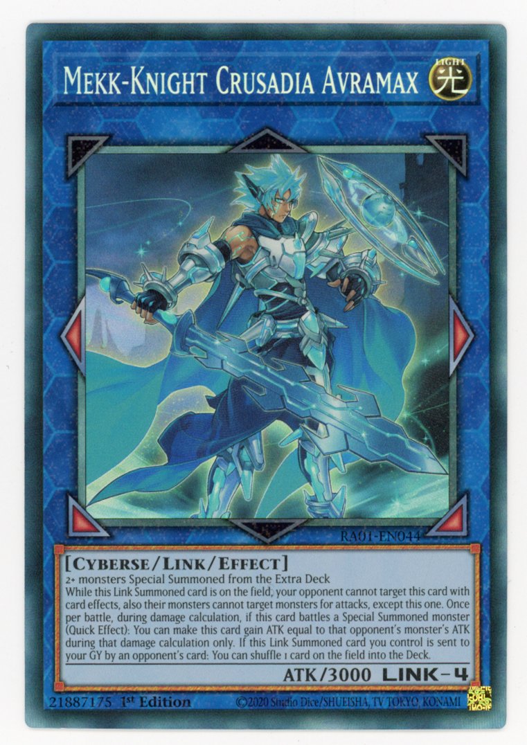 RA01-EN044 - Mekk-Knight Crusadia Avramax - Collector's Rare - Effect Link Monster - Rarity Collection