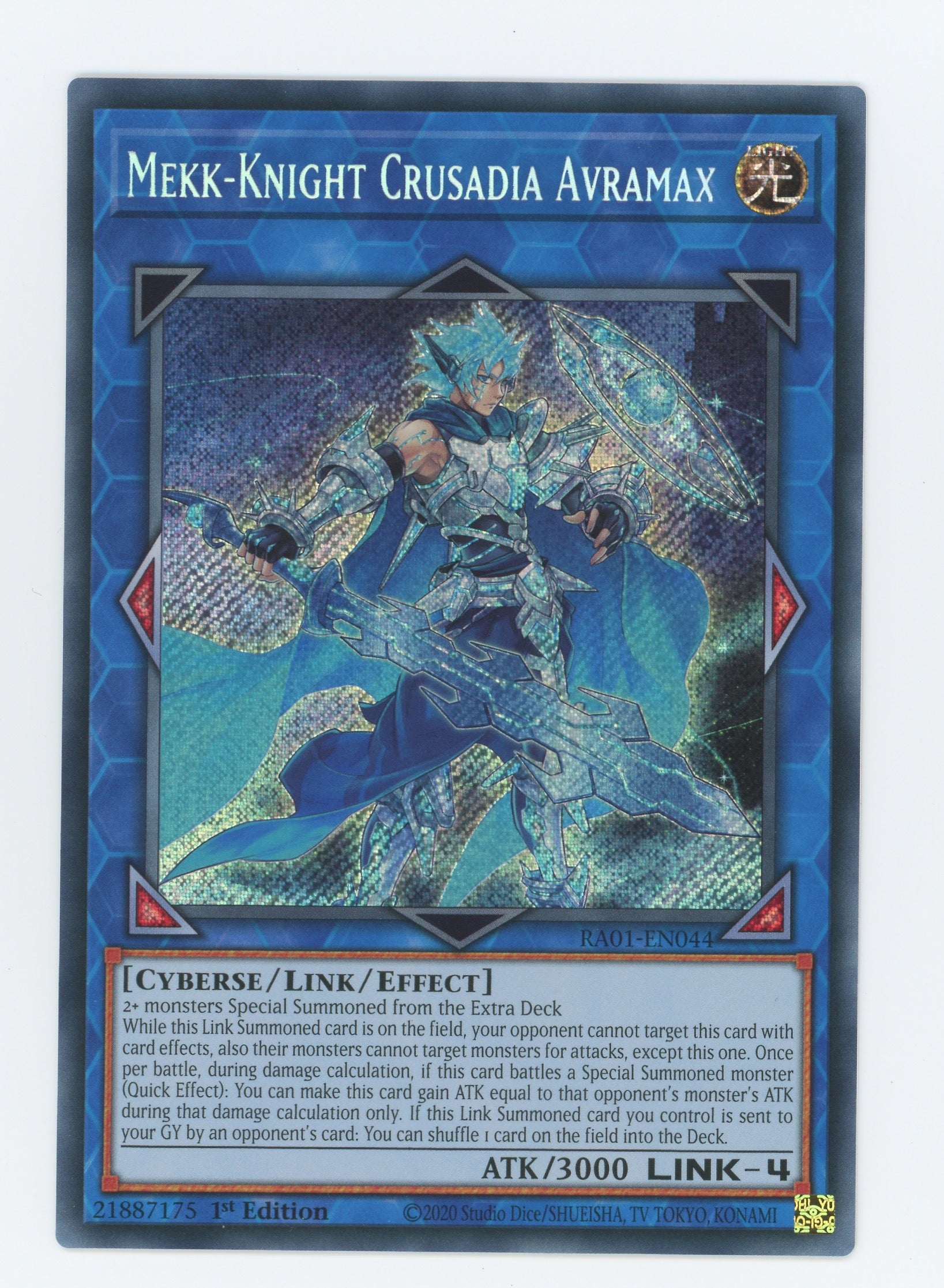 RA01-EN044 - Mekk-Knight Crusadia Avramax - Secret Rare - Effect Link Monster - Rarity Collection