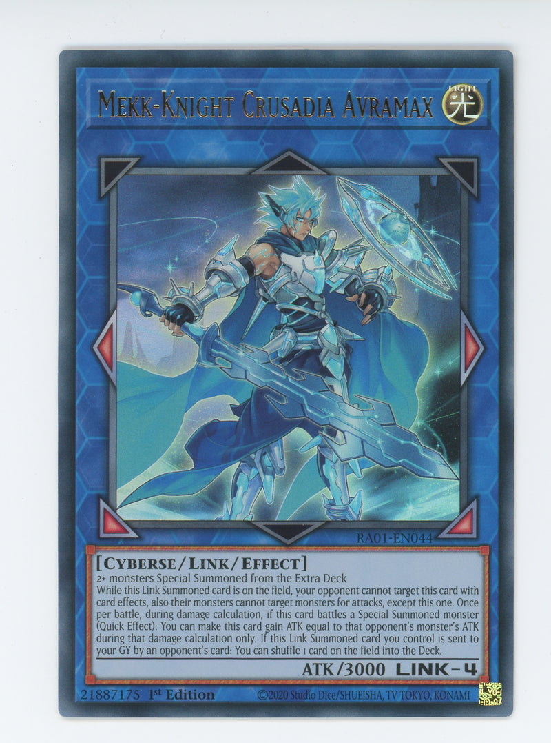 RA01-EN044 - Mekk-Knight Crusadia Avramax - Ultra Rare - Effect Link Monster - Rarity Collection