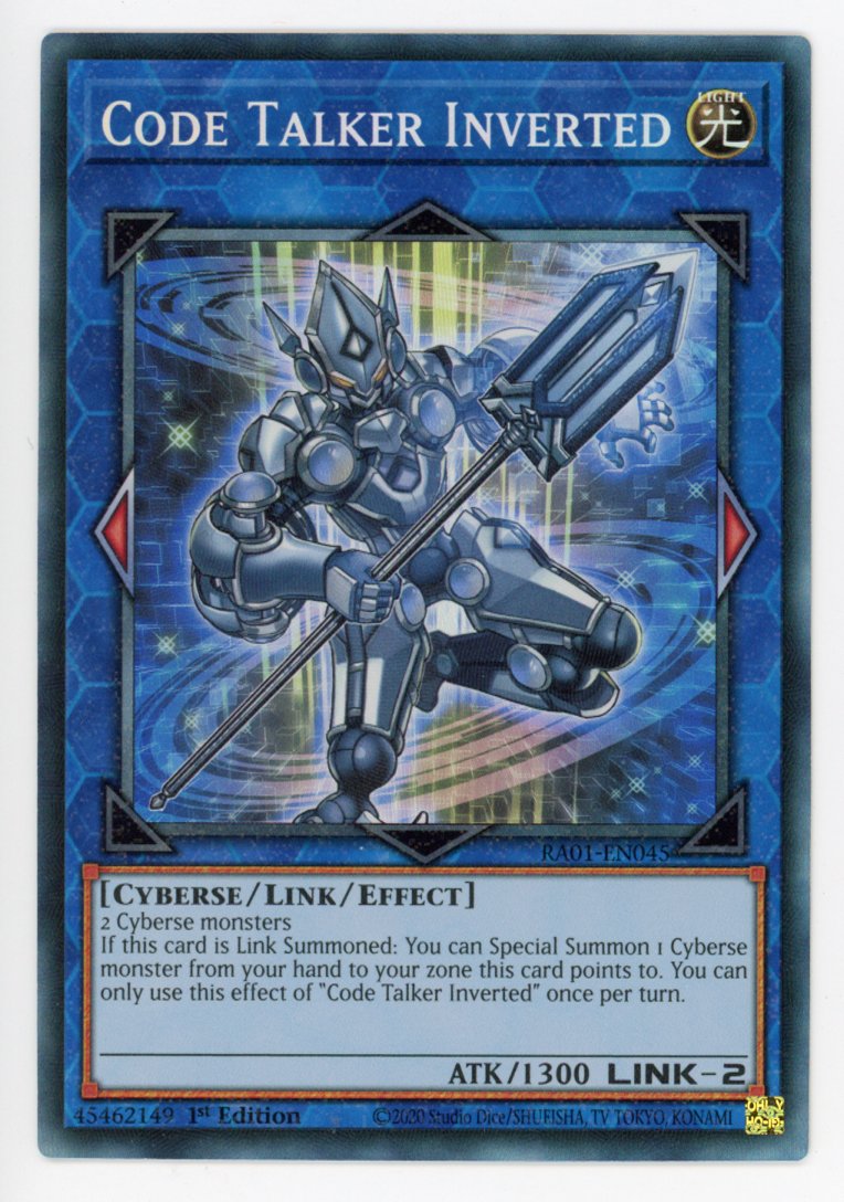 RA01-EN045 - Code Talker Inverted - Collector's Rare - Effect Link Monster - Rarity Collection