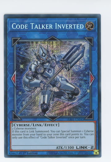 RA01-EN045 - Code Talker Inverted - Secret Rare - 25th Anniversary Rarity Collection