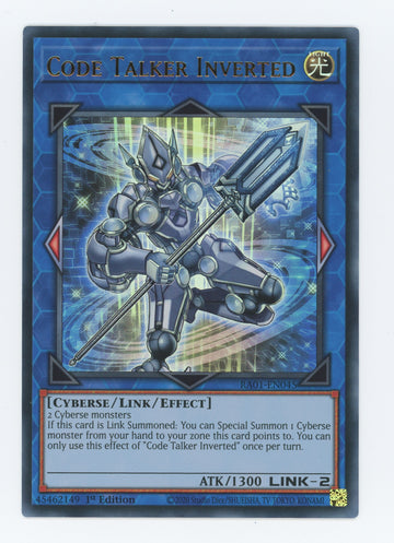 RA01-EN045 - Code Talker Inverted (UR) - Ultra Rare - 25th Anniversary Rarity Collection