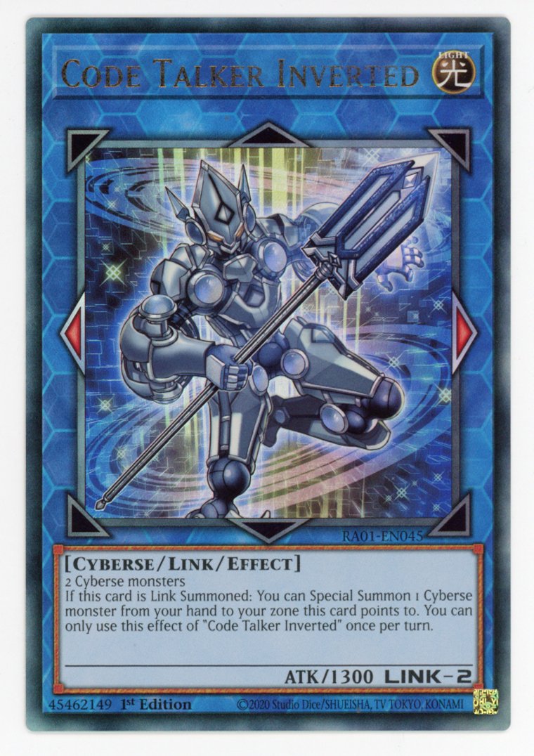 RA01-EN045 - Code Talker Inverted - Ultimate Rare - Effect Link Monster - Rarity Collection