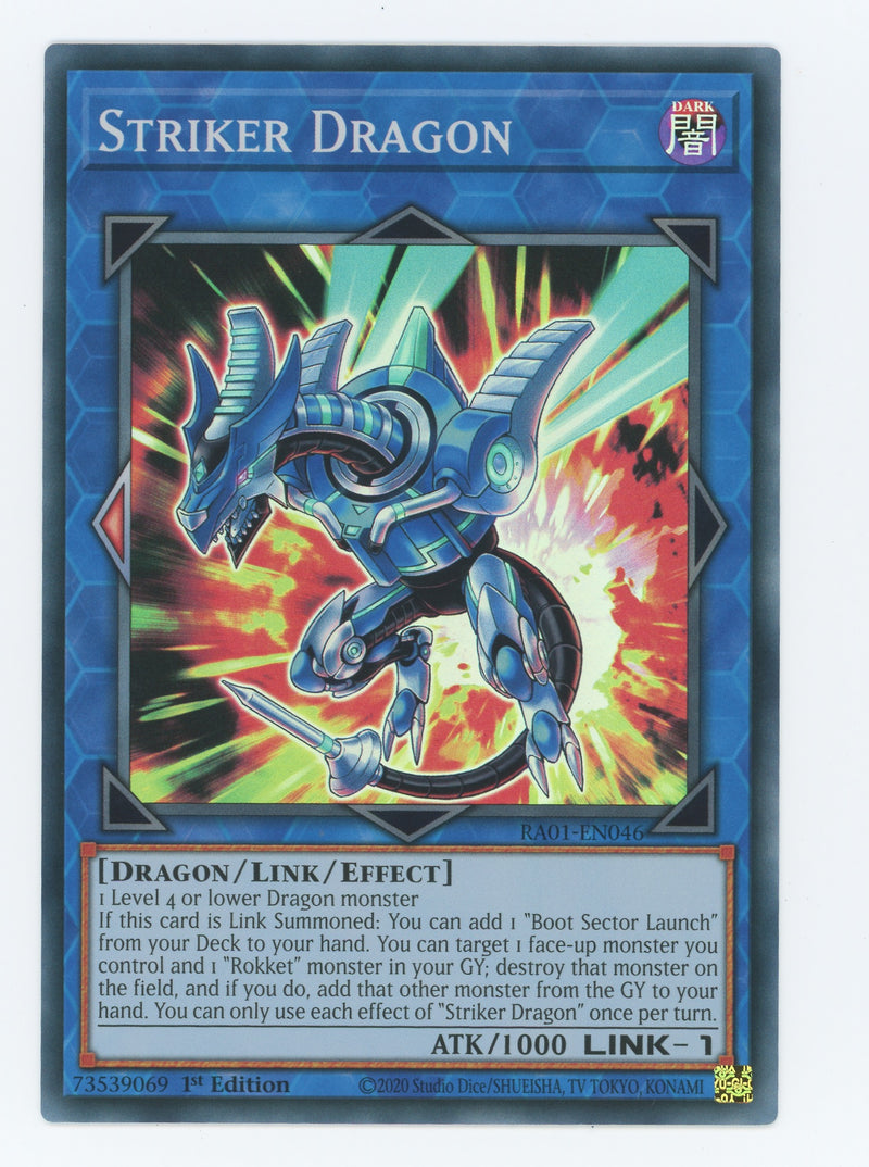 RA01-EN046 - Striker Dragon - Super Rare - Effect Link Monster - Rarity Collection