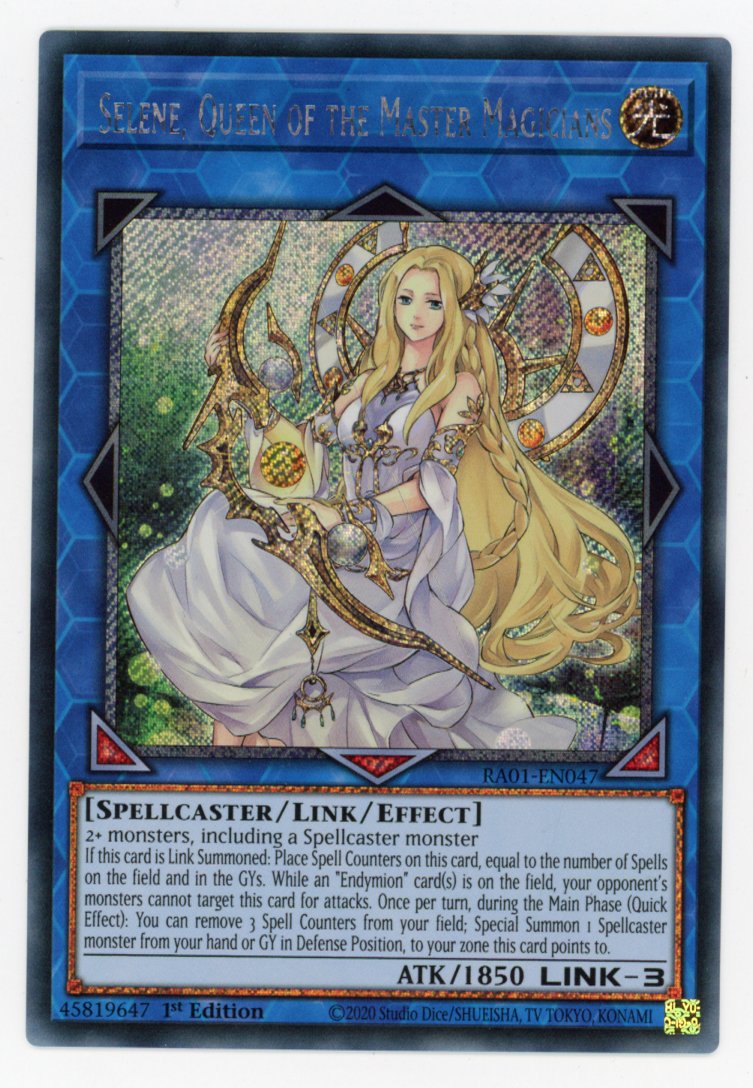 RA01-EN047 - Selene, Queen of the Master Magicians - Platinum Secret Rare - Effect Link Monster - Rarity Collection