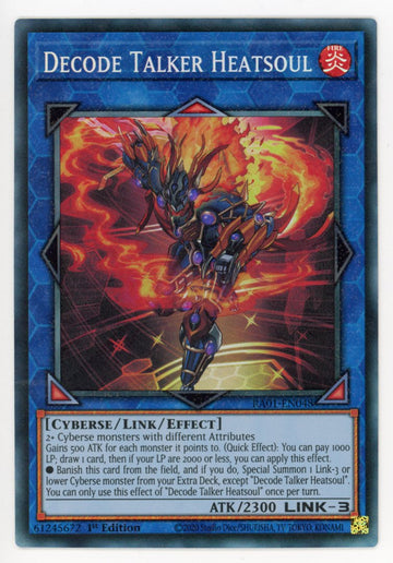 RA01-EN048 - Decode Talker Heatsoul (PCR) - Collector's Rare - 25th Anniversary Rarity Collection