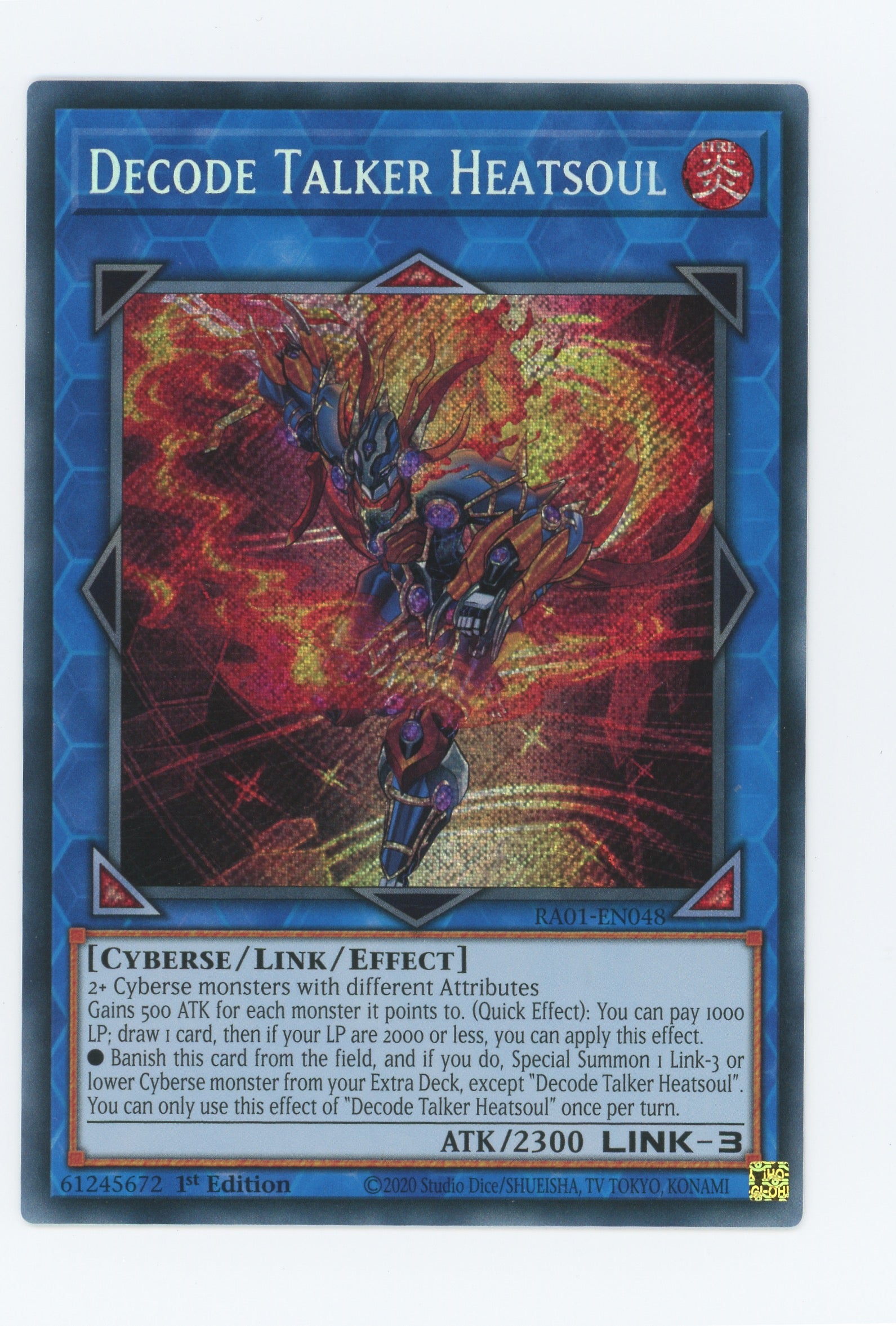 RA01-EN048 - Decode Talker Heatsoul - Secret Rare - Effect Link Monster - Rarity Collection