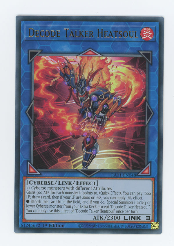 RA01-EN048 - Decode Talker Heatsoul - Ultra Rare - Effect Link Monster - Rarity Collection