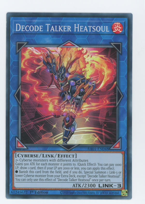 RA01-EN048 - Decode Talker Heatsoul - Super Rare - Effect Link Monster - Rarity Collection