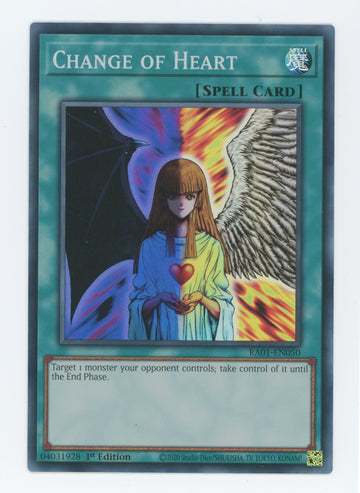 RA01-EN050 - Change of Heart - Super Rare - 25th Anniversary Rarity Collection