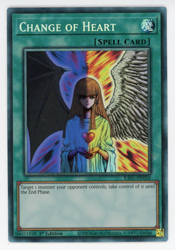 RA01-EN050 - Change of Heart (PCR) - Collector's Rare - 25th Anniversary Rarity Collection