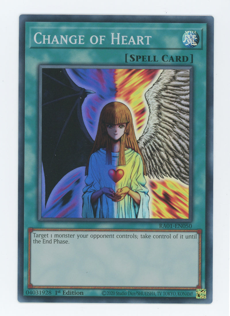 RA01-EN050 - Change of Heart - Super Rare - Normal Spell - Rarity Collection