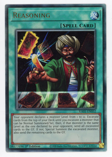 RA01-EN052 - Reasoning (PUR) - Ultimate Rare - 25th Anniversary Rarity Collection