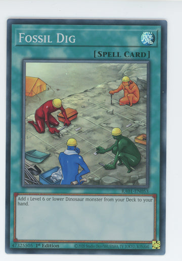 RA01-EN053 - Fossil Dig - Super Rare - 25th Anniversary Rarity Collection