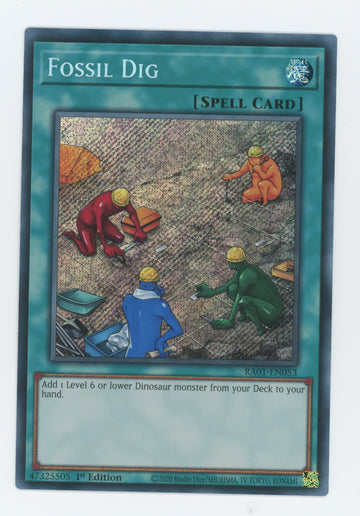 RA01-EN053 - Fossil Dig - Secret Rare - 25th Anniversary Rarity Collection