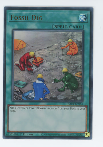 RA01-EN053 - Fossil Dig (UR) - Ultra Rare - 25th Anniversary Rarity Collection