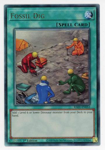 RA01-EN053 - Fossil Dig (PUR) - Ultimate Rare - 25th Anniversary Rarity Collection
