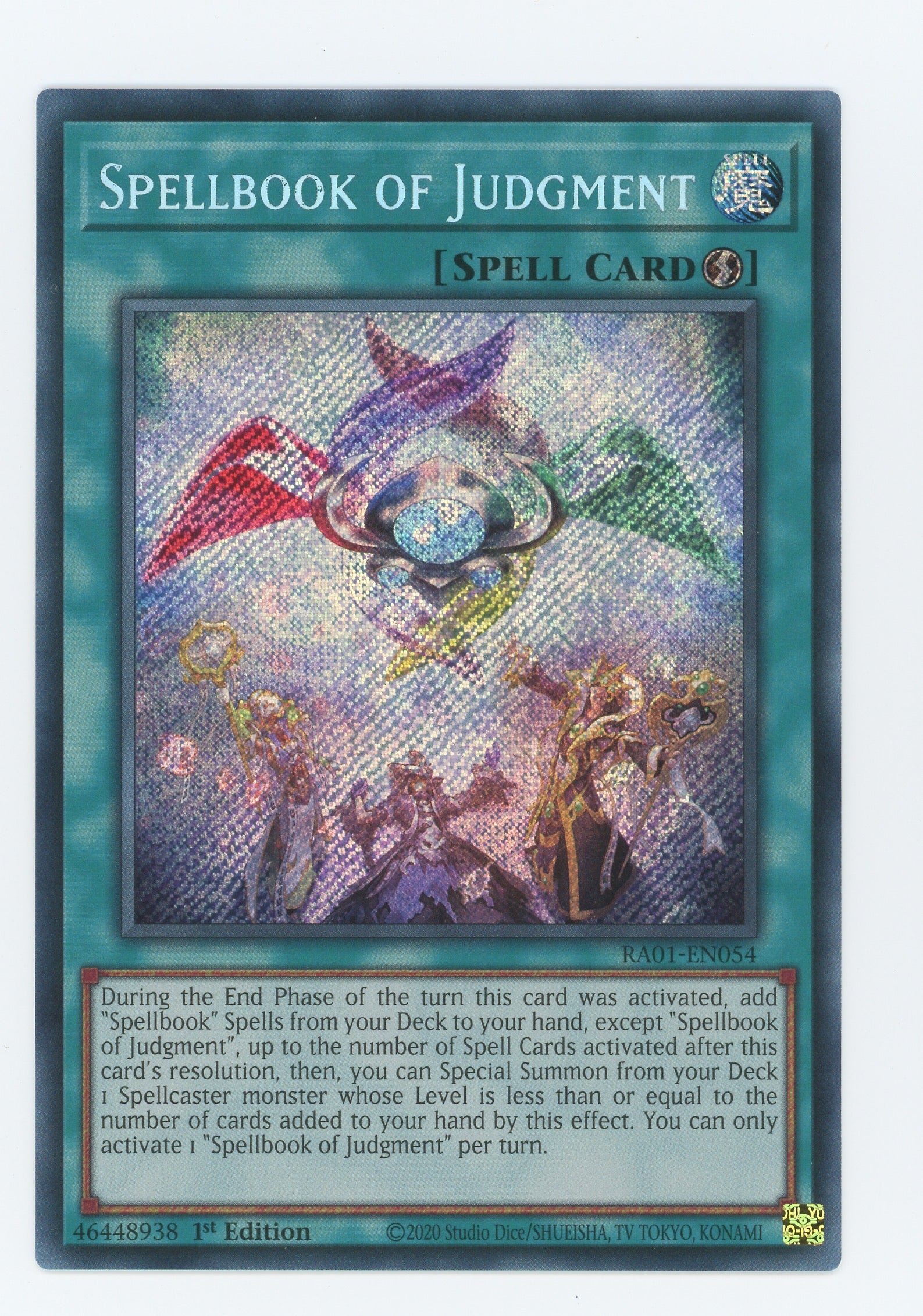 RA01-EN054 - Spellbook of Judgment - Secret Rare - Quick-Play Spell - Rarity Collection