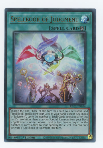 RA01-EN054 - Spellbook of Judgment (UR) - Ultra Rare - 25th Anniversary Rarity Collection