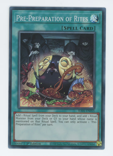 RA01-EN055 - Pre-Preparation of Rites - Super Rare - 25th Anniversary Rarity Collection