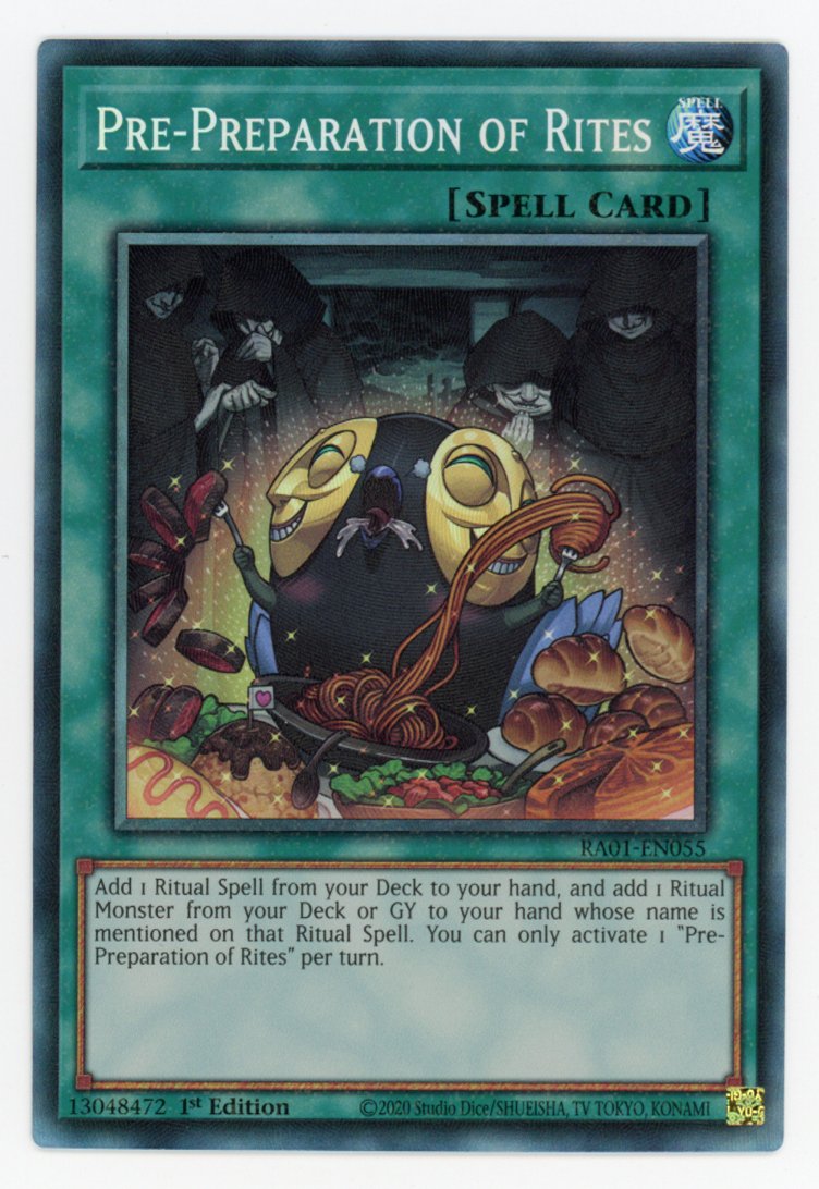 RA01-EN055 - Pre-Preparation of Rites - Collector's Rare - Normal Spell - Rarity Collection