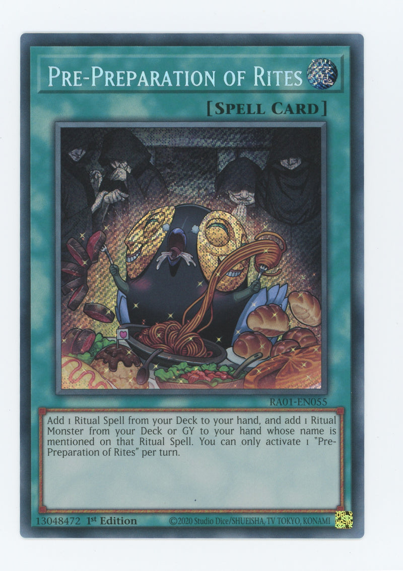 RA01-EN055 - Pre-Preparation of Rites - Secret Rare - Normal Spell - Rarity Collection