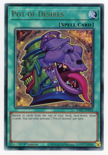 RA01-EN056 - Pot of Desires (PUR) - Ultimate Rare - 25th Anniversary Rarity Collection