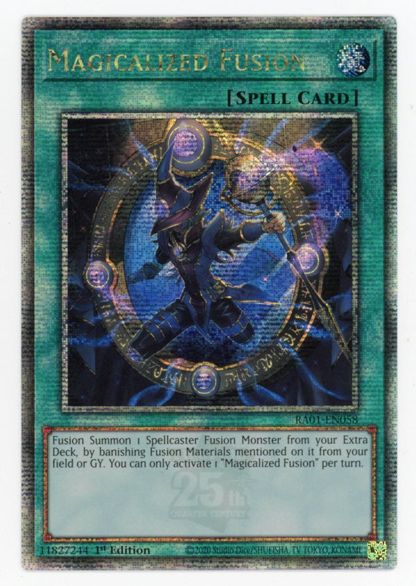 RA01-EN058 - Magicalized Fusion - Quarter Century Secret Rare - Normal Spell - Rarity Collection