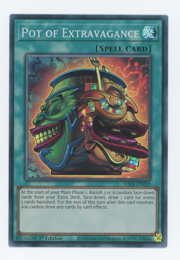 RA01-EN059 - Pot of Extravagance - Super Rare - 25th Anniversary Rarity Collection