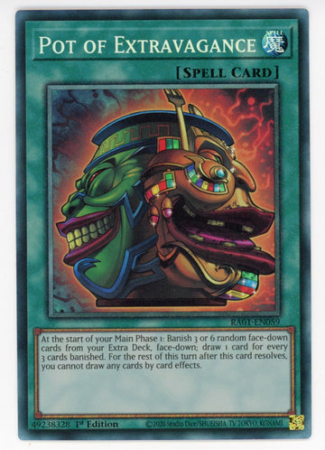 RA01-EN059 - Pot of Extravagance (PCR) - Collector's Rare - 25th Anniversary Rarity Collection