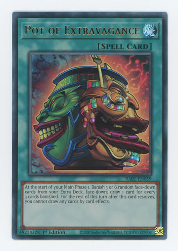 RA01-EN059 - Pot of Extravagance (UR) - Ultra Rare - 25th Anniversary Rarity Collection