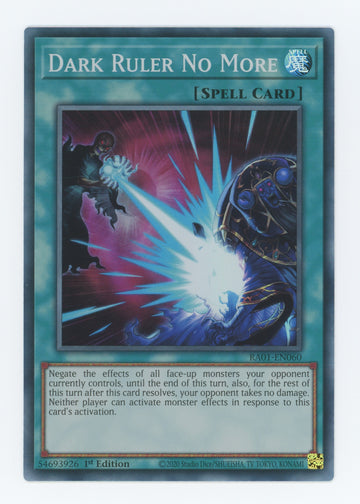 RA01-EN060 - Dark Ruler No More - Super Rare - 25th Anniversary Rarity Collection