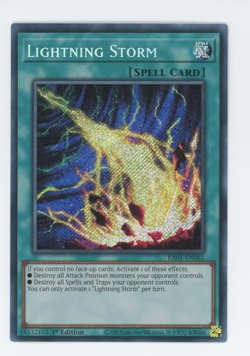 RA01-EN061 - Lightning Storm - Secret Rare - 25th Anniversary Rarity Collection