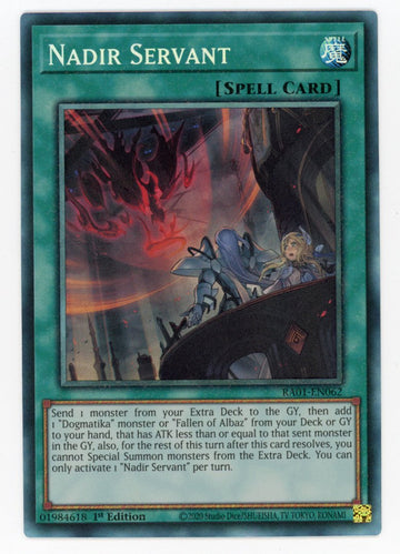 RA01-EN062 - Nadir Servant (PCR) - Collector's Rare - 25th Anniversary Rarity Collection