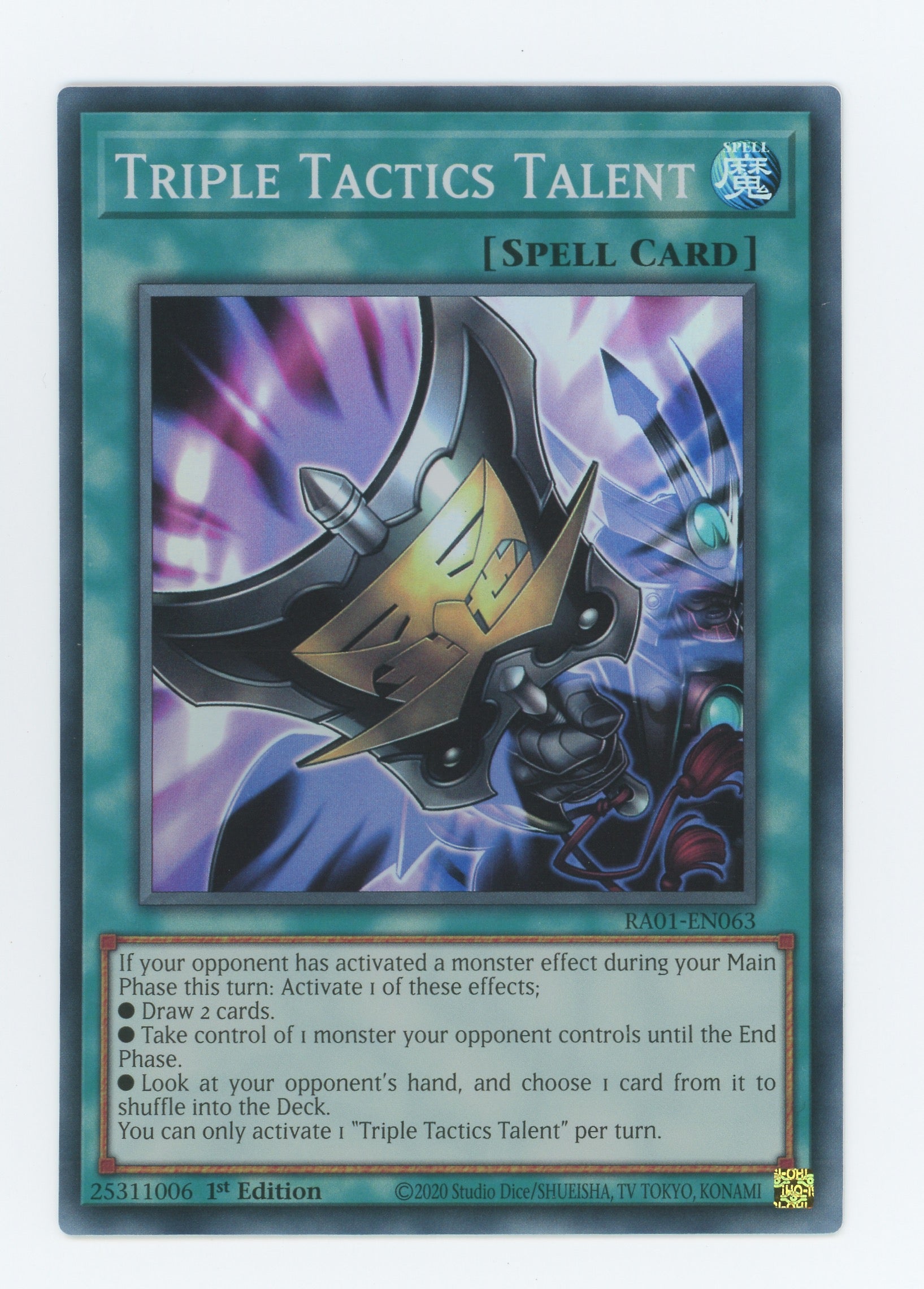 RA01-EN063 - Triple Tactics Talent - Super Rare - Normal Spell - Rarity Collection