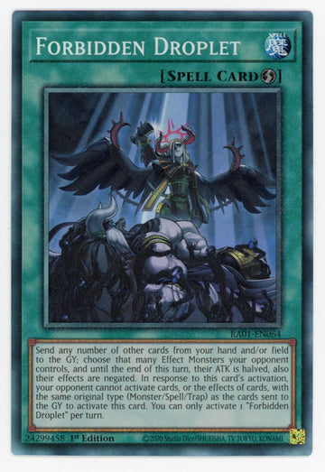 RA01-EN064 - Forbidden Droplet (PCR) - Collector's Rare - 25th Anniversary Rarity Collection