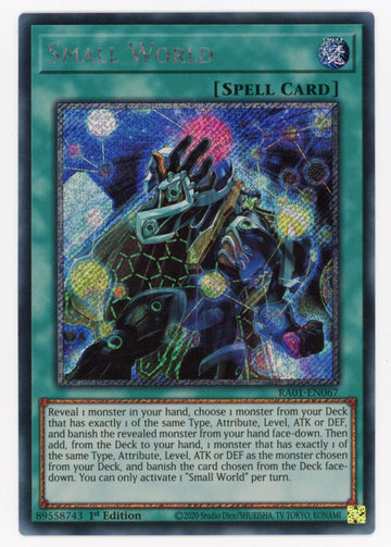 RA01-EN067 - Small World - Platinum Secret Rare - 25th Anniversary Rarity Collection