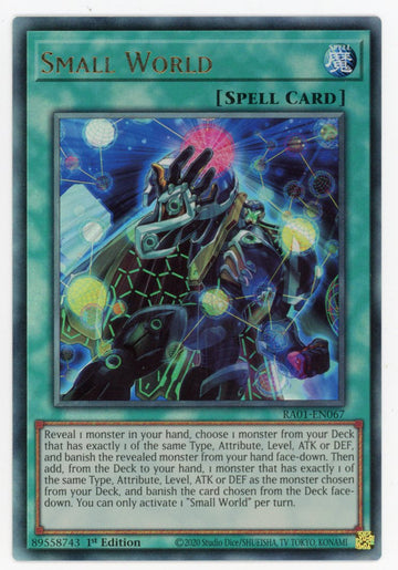 RA01-EN067 - Small World (PUR) - Ultimate Rare - 25th Anniversary Rarity Collection