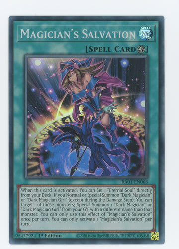 RA01-EN068 - Magician's Salvation - Super Rare - 25th Anniversary Rarity Collection