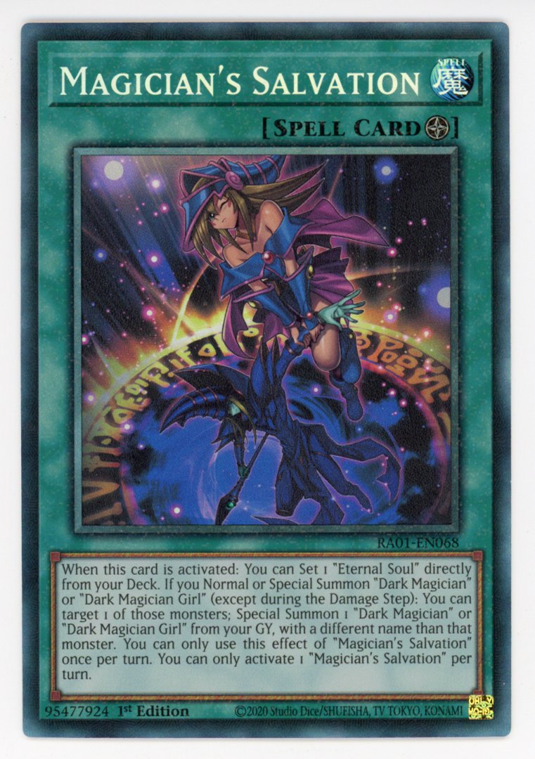 RA01-EN068 - Magician's Salvation - Collector's Rare - Field Spell - Rarity Collection