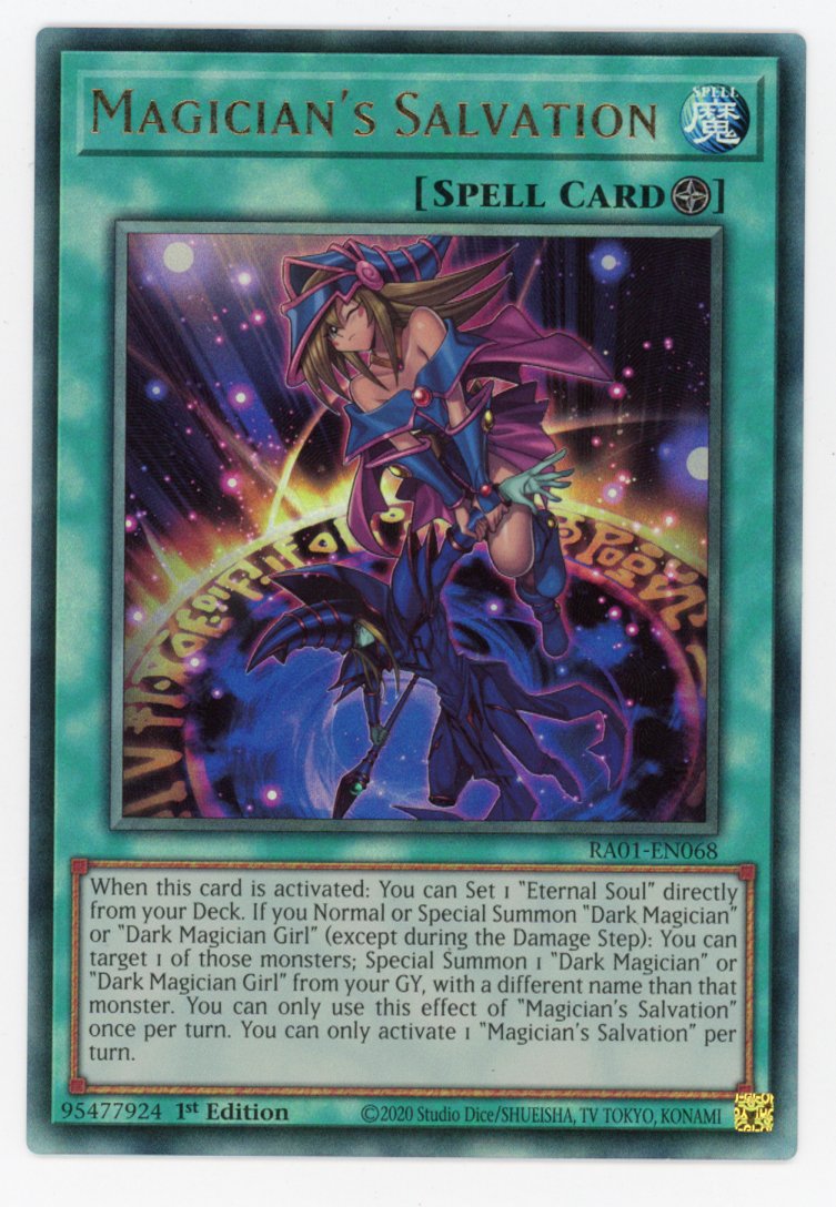 RA01-EN068 - Magician's Salvation - Ultimate Rare - Field Spell - Rarity Collection