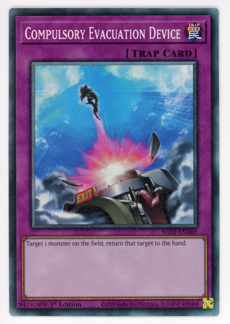 RA01-EN069 - Compulsory Evacuation Device - Collector's Rare - Normal Trap - Rarity Collection