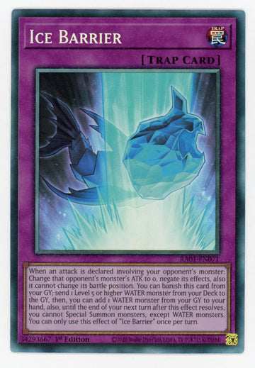 RA01-EN071 - Ice Barrier (PCR) - Collector's Rare - 25th Anniversary Rarity Collection