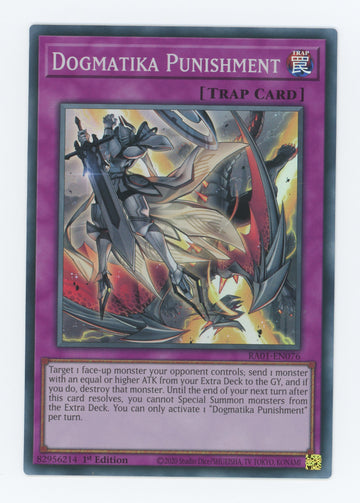 RA01-EN076 - Dogmatika Punishment - Super Rare - 25th Anniversary Rarity Collection