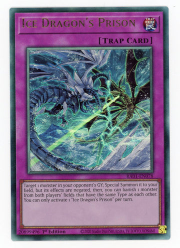 RA01-EN078 - Ice Dragon's Prison (PUR) - Ultimate Rare - 25th Anniversary Rarity Collection