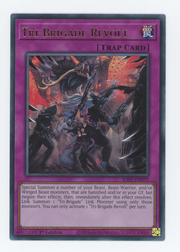 RA01-EN079 - Tri-Brigade Revolt (UR) - Ultra Rare - 25th Anniversary Rarity Collection